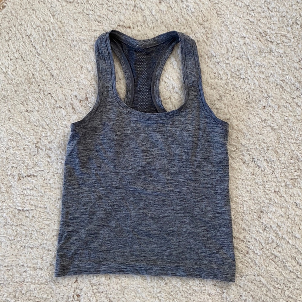 Grey lululemon tank top